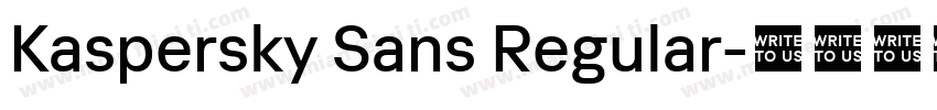 Kaspersky Sans Regular字体转换
